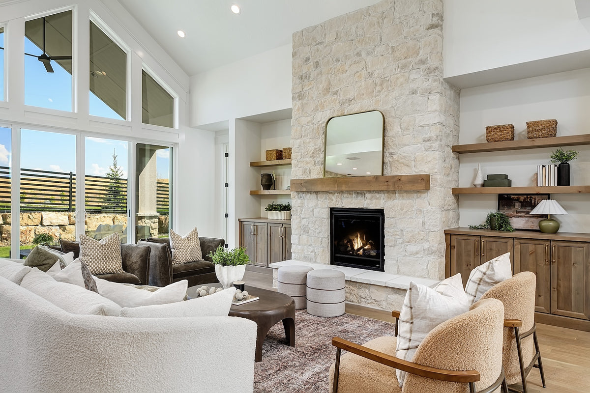 Highland Homes floorplan with high end great room in Valnova, Eagle, ID